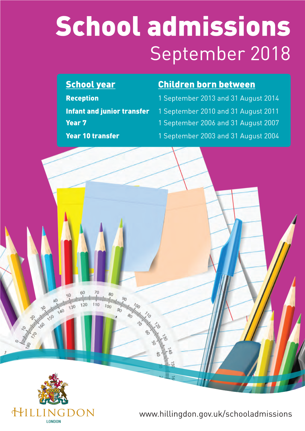 School Admissions September 2018