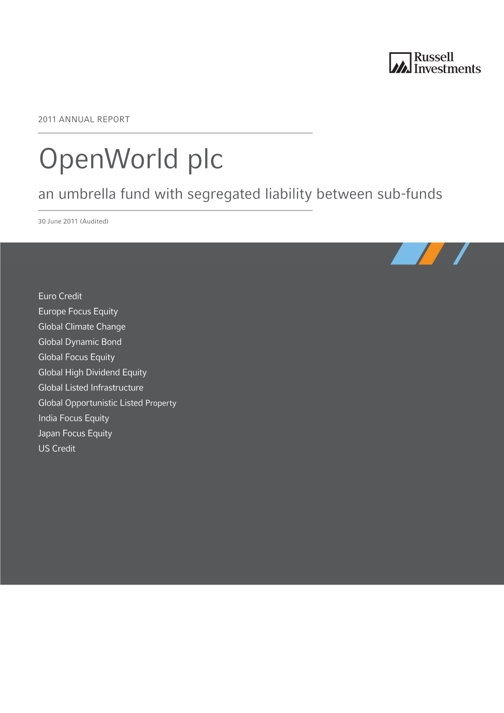 Openworld Plc an Umbrella Fund with Segregated Liability Between Sub-Funds