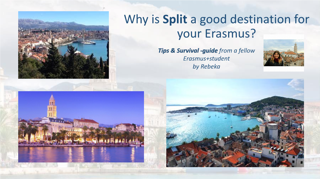 Tips & Survival Guide from a Fellow Erasmus+Student by Rebeka