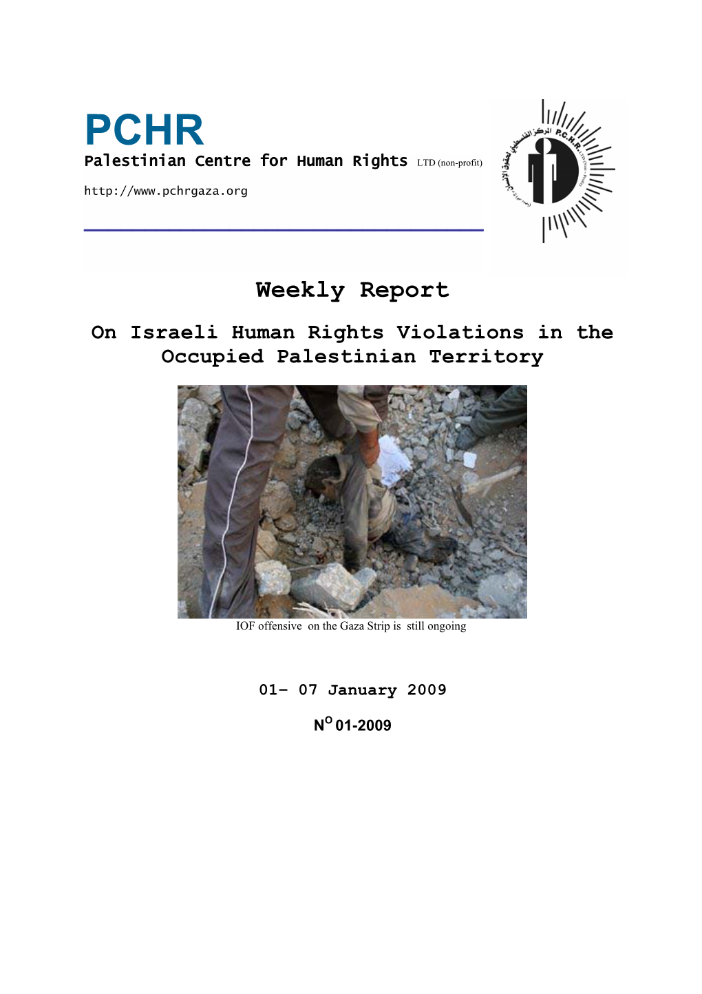 Weekly Report on Israeli Human Rights Violations in the Occupied Palestinian Territory