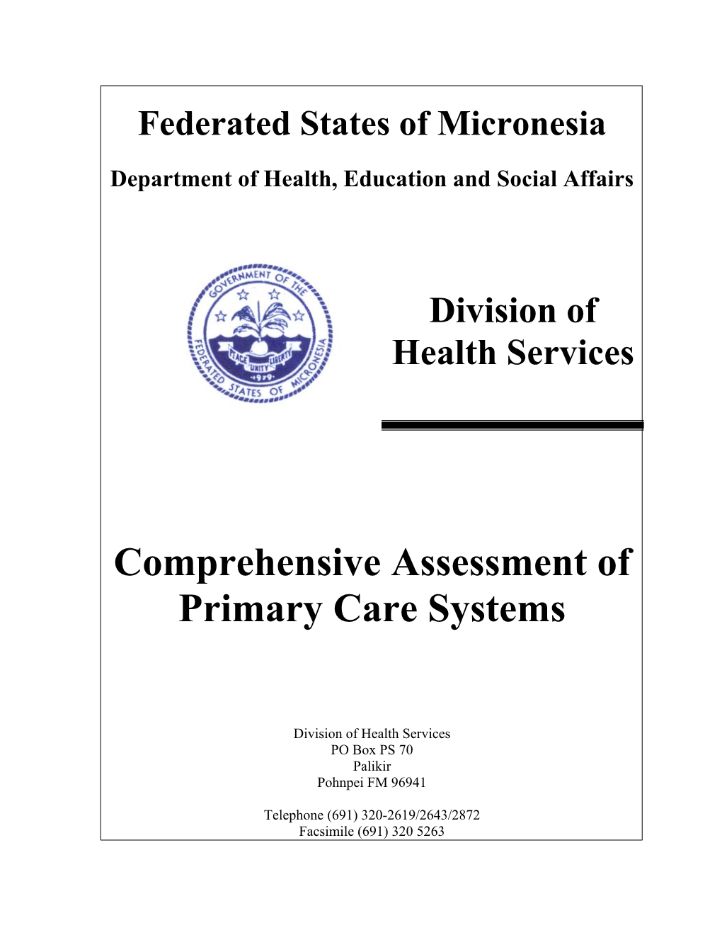 Comprehensive Assessment of Primary Care Systems