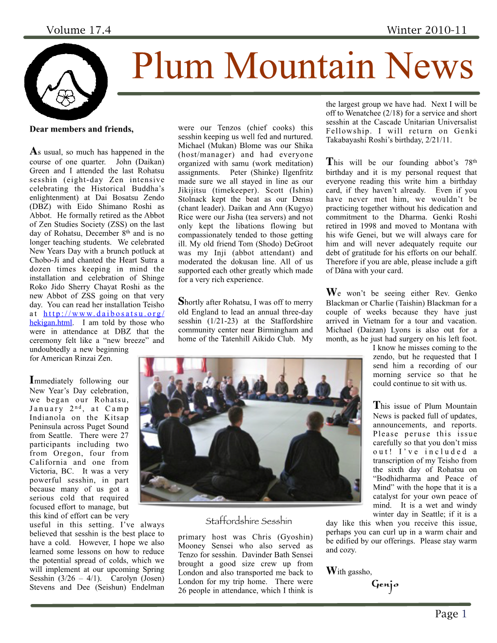 Plum Mountain News