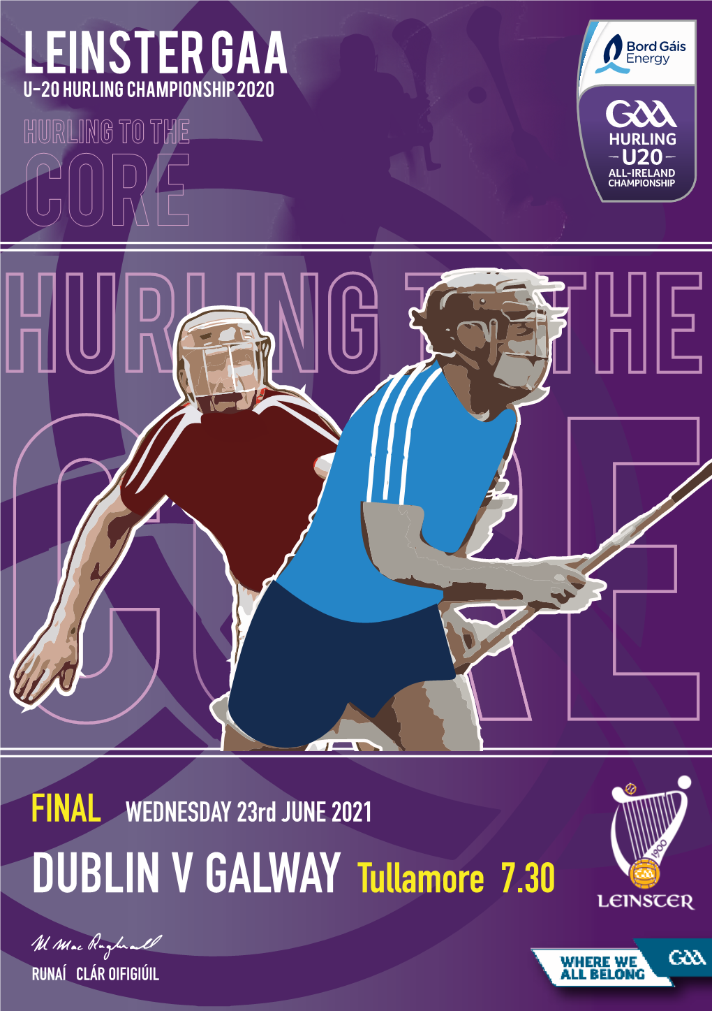 DUBLIN V GALWAY Tullamore 7.30