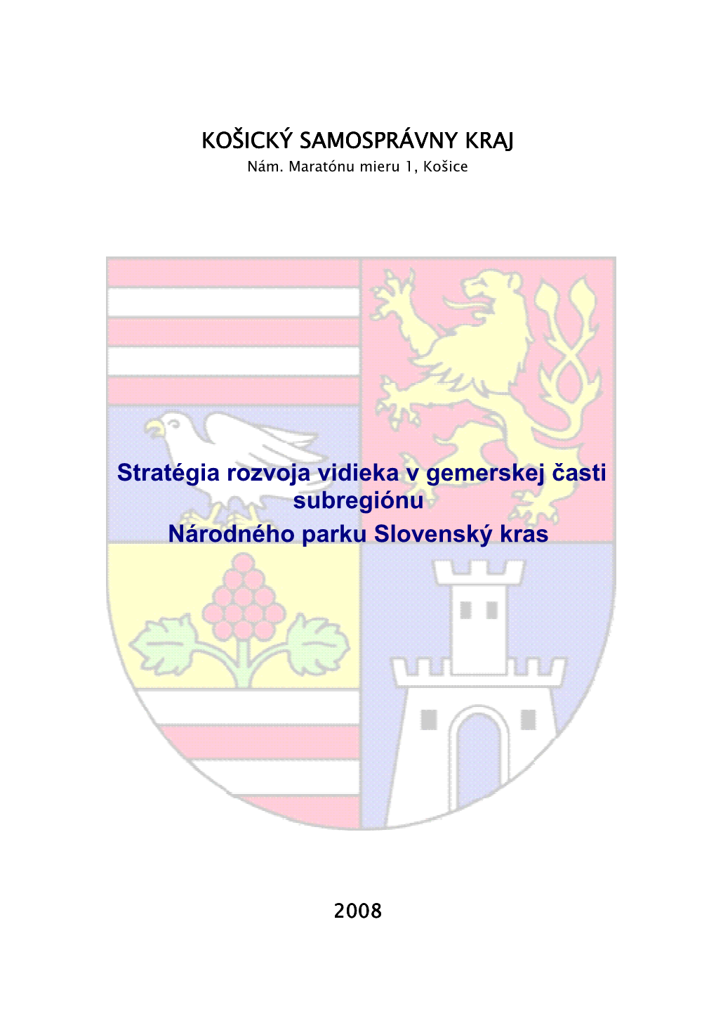 Stratégia Rozvoja Vidieka V Gemerskej Časti Subregiónu Národného Parku Slovenský Kras