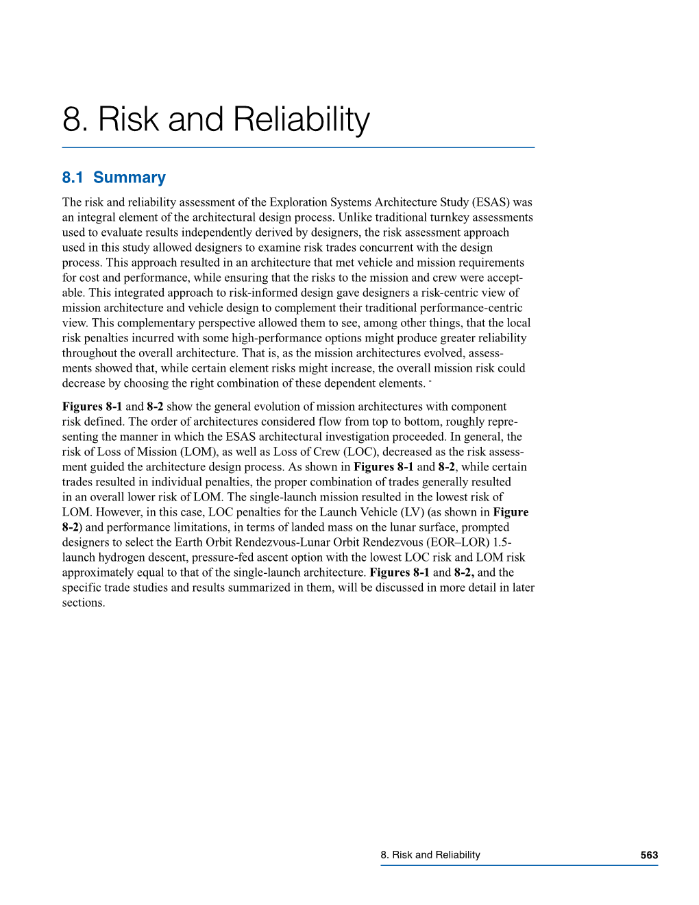 8. Risk and Reliability