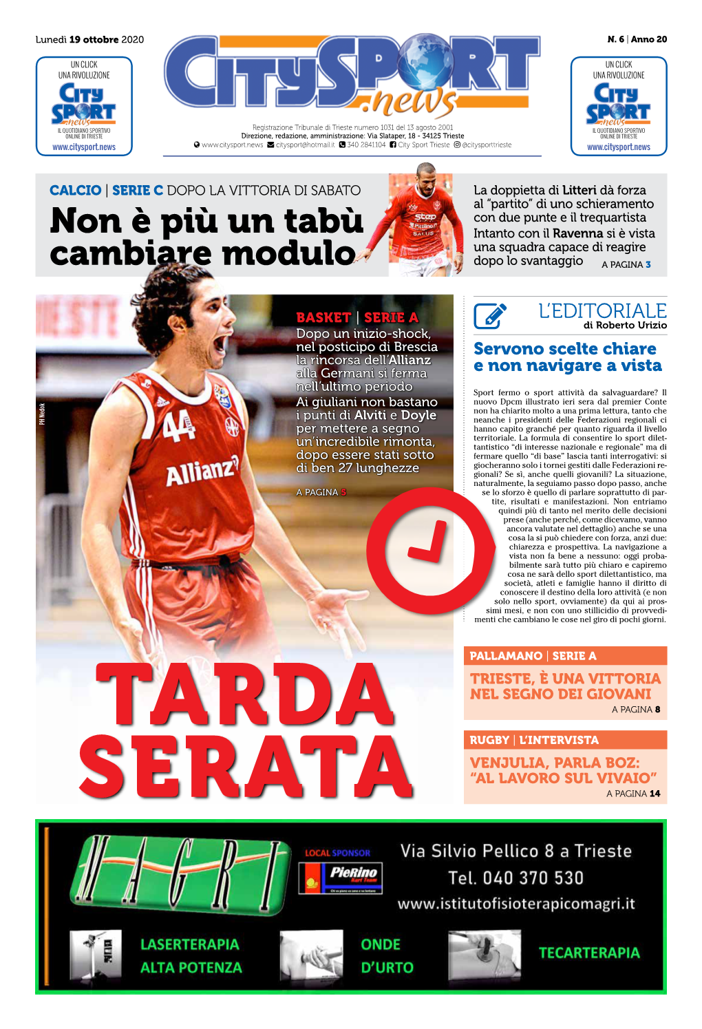 City Sport 19 Ottobre 2020