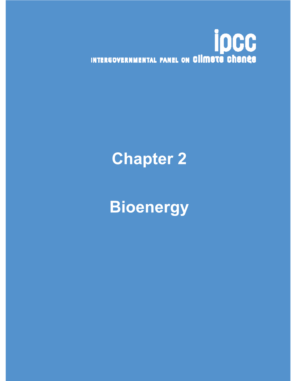 Chapter 2 Bioenergy