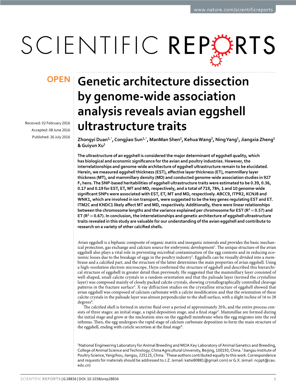 Genetic Architecture Dissection by Genome-Wide Association Analysis