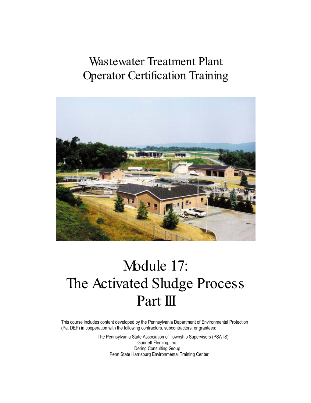 Module 17: the Activated Sludge Process Part III