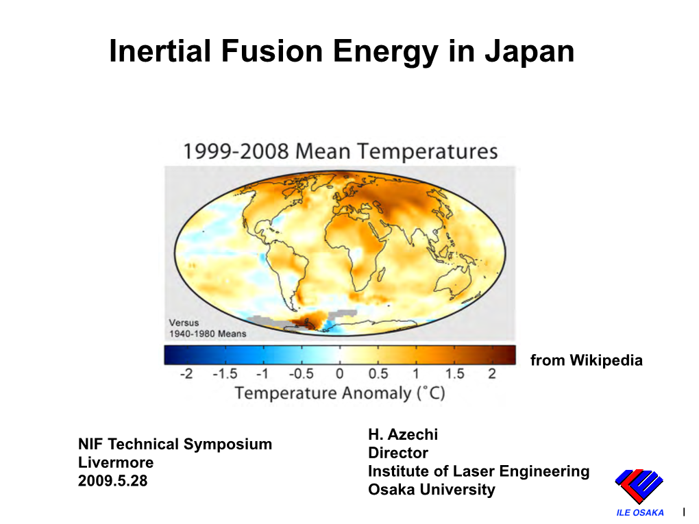Inertial Fusion Energy in Japan
