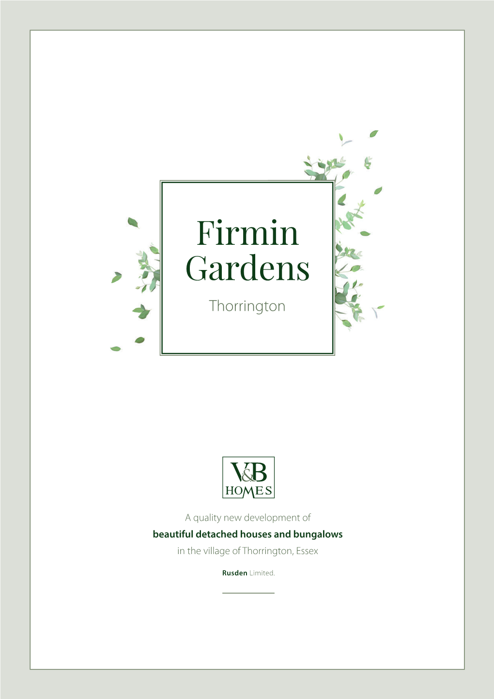 Firmin Gardens A4 Brochure Full