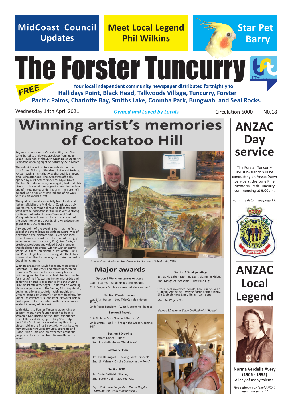 Winning Artist's Memories of Cockatoo Hill