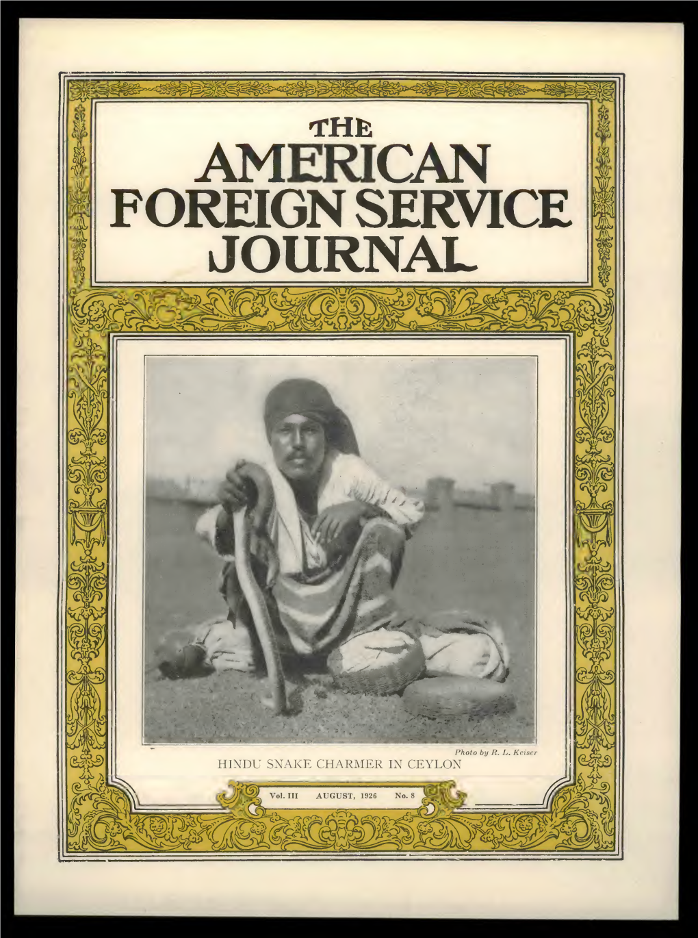 The Foreign Service Journal, August 1926