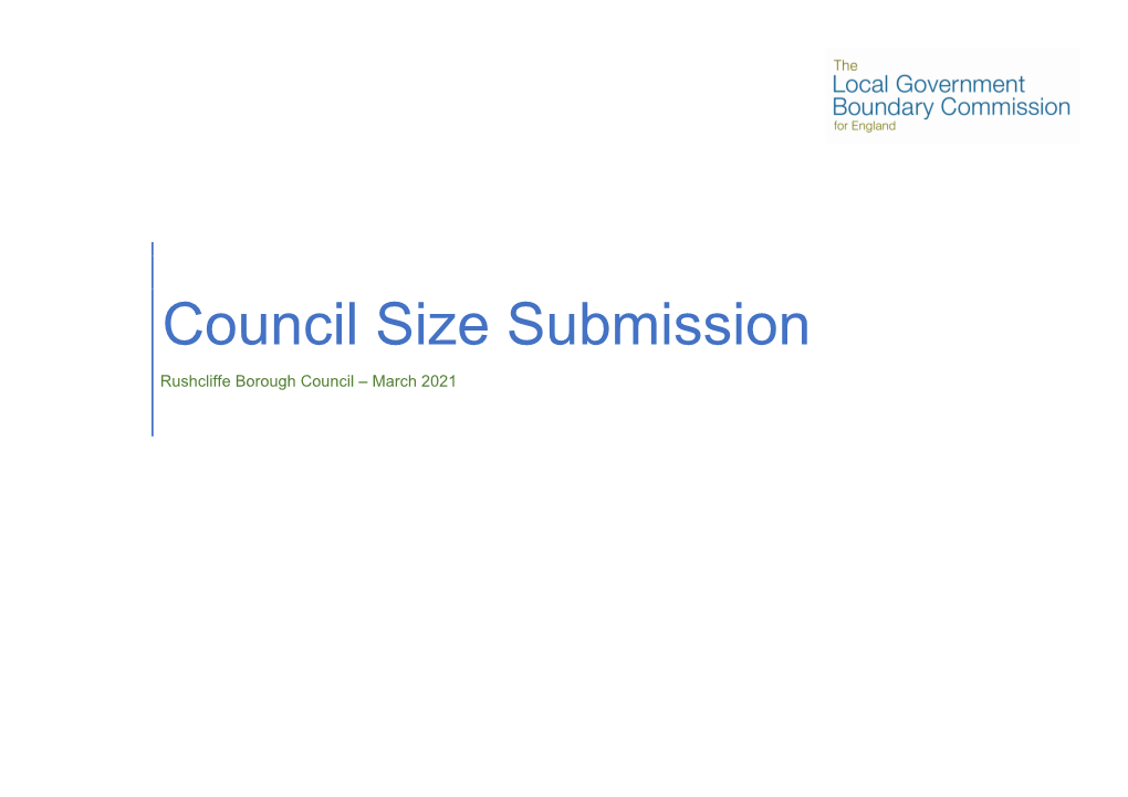 Council Size Submission Rushcliffe