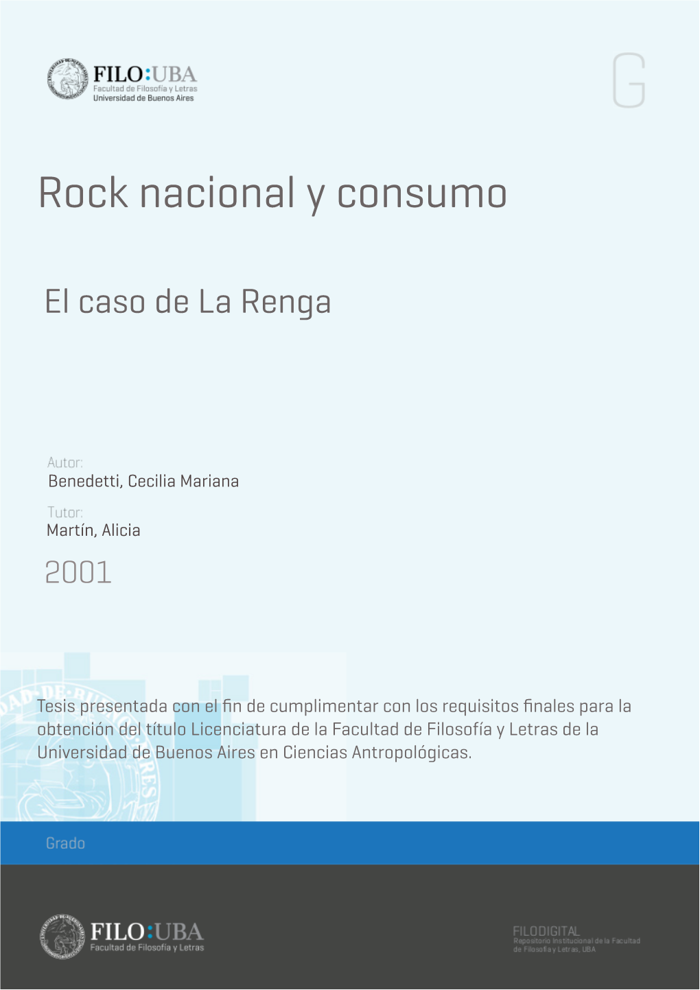 Rock Nacional Y Consumo