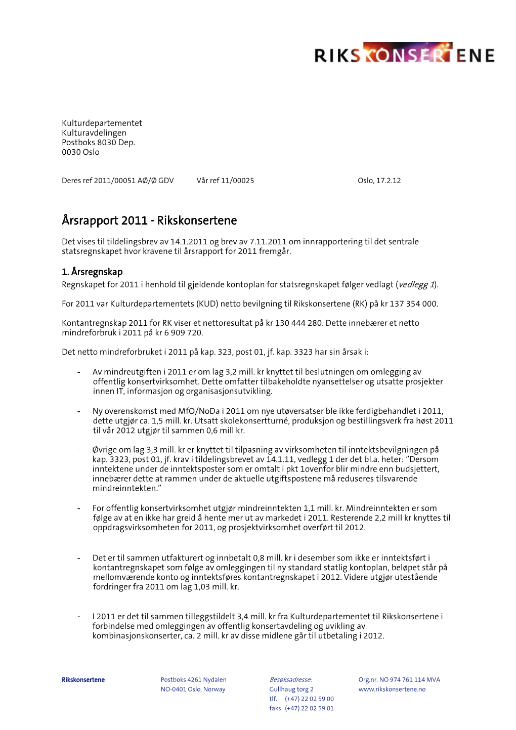 Årsrapport Årsrapport 2011