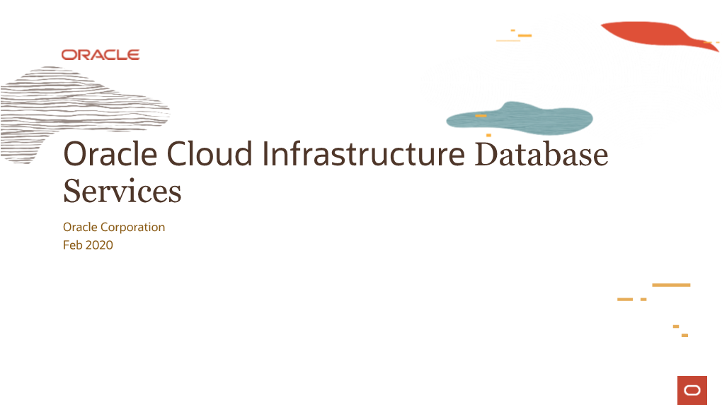 Oracle Cloud Infrastructure Database Services
