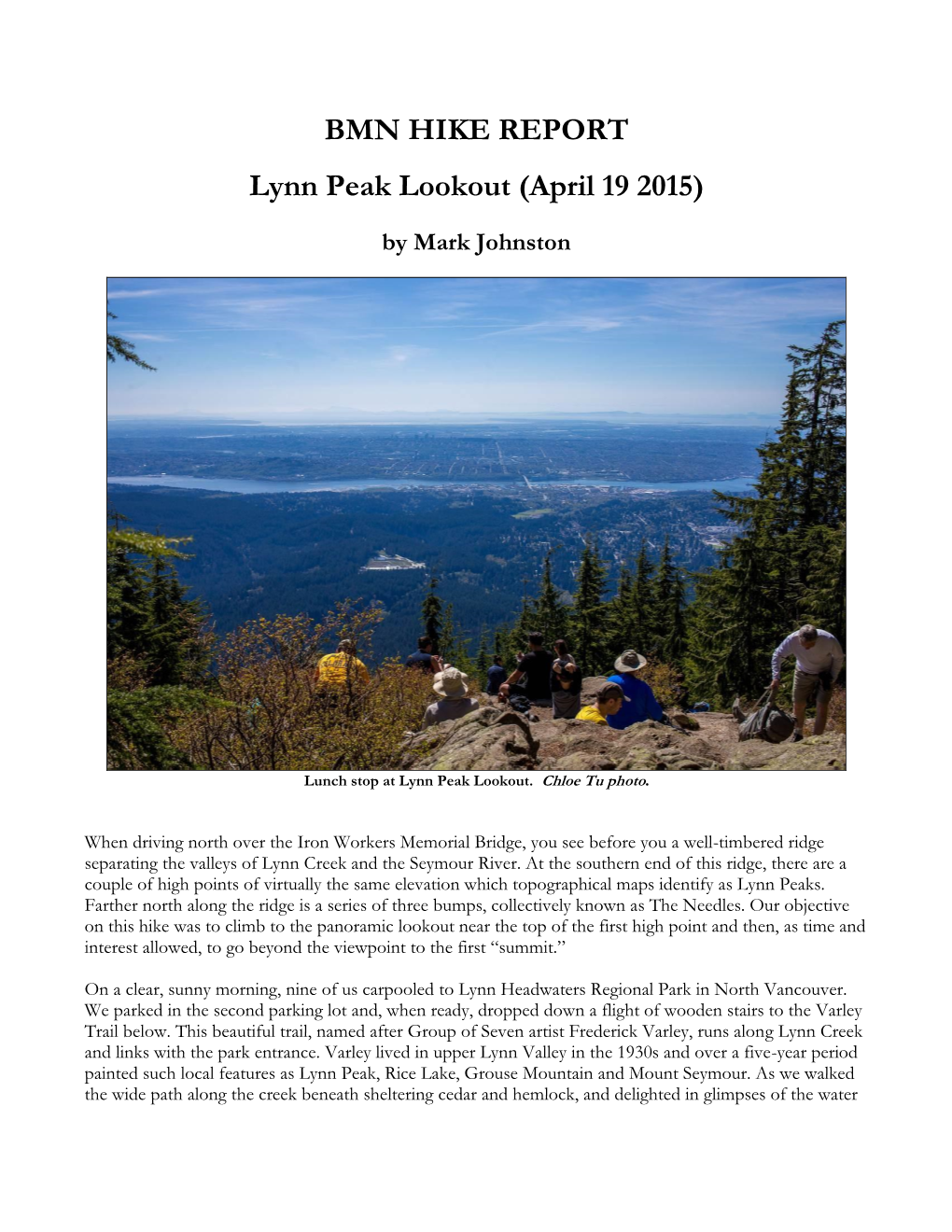 Lynn Peak Lookout (April 19 2015)