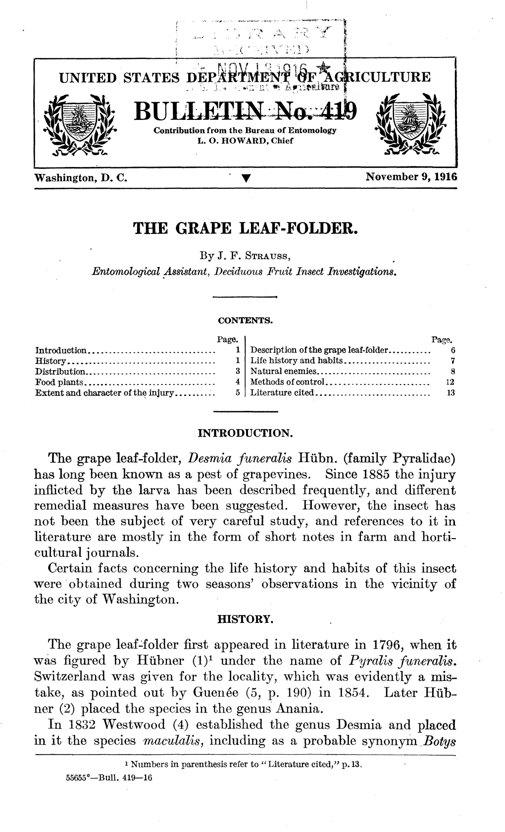 The Grape Leaf-Folder