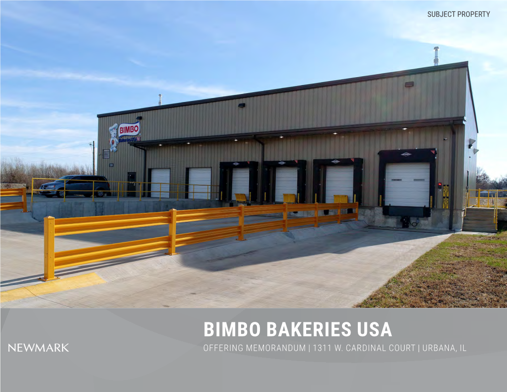 Bimbo Bakeries Usa Offering Memorandum | 1311 W