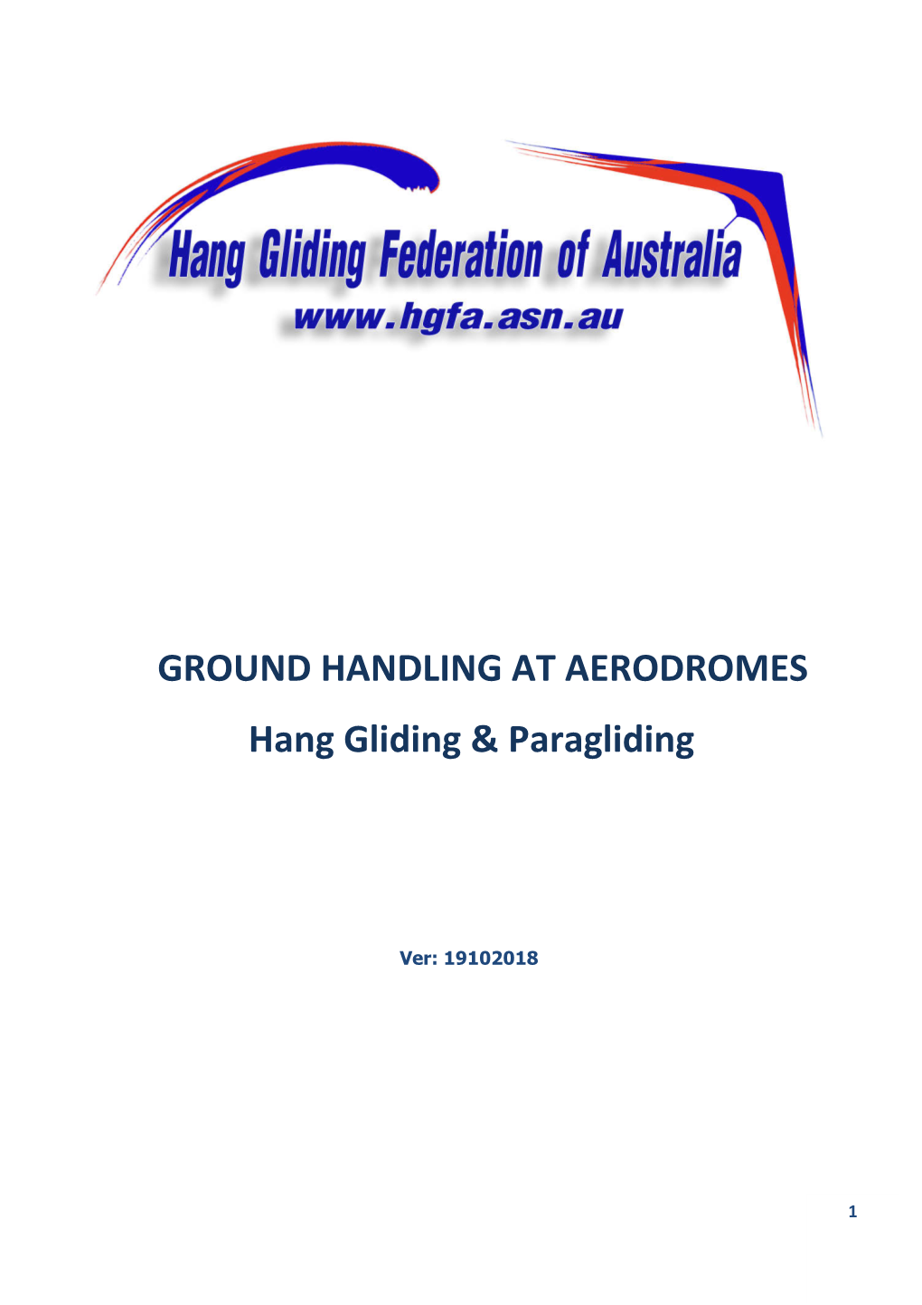 GROUND HANDLING at AERODROMES Hang Gliding & Paragliding