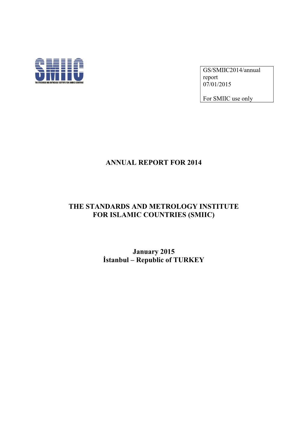 SMIIC2014/Annual Report 07/01/2015