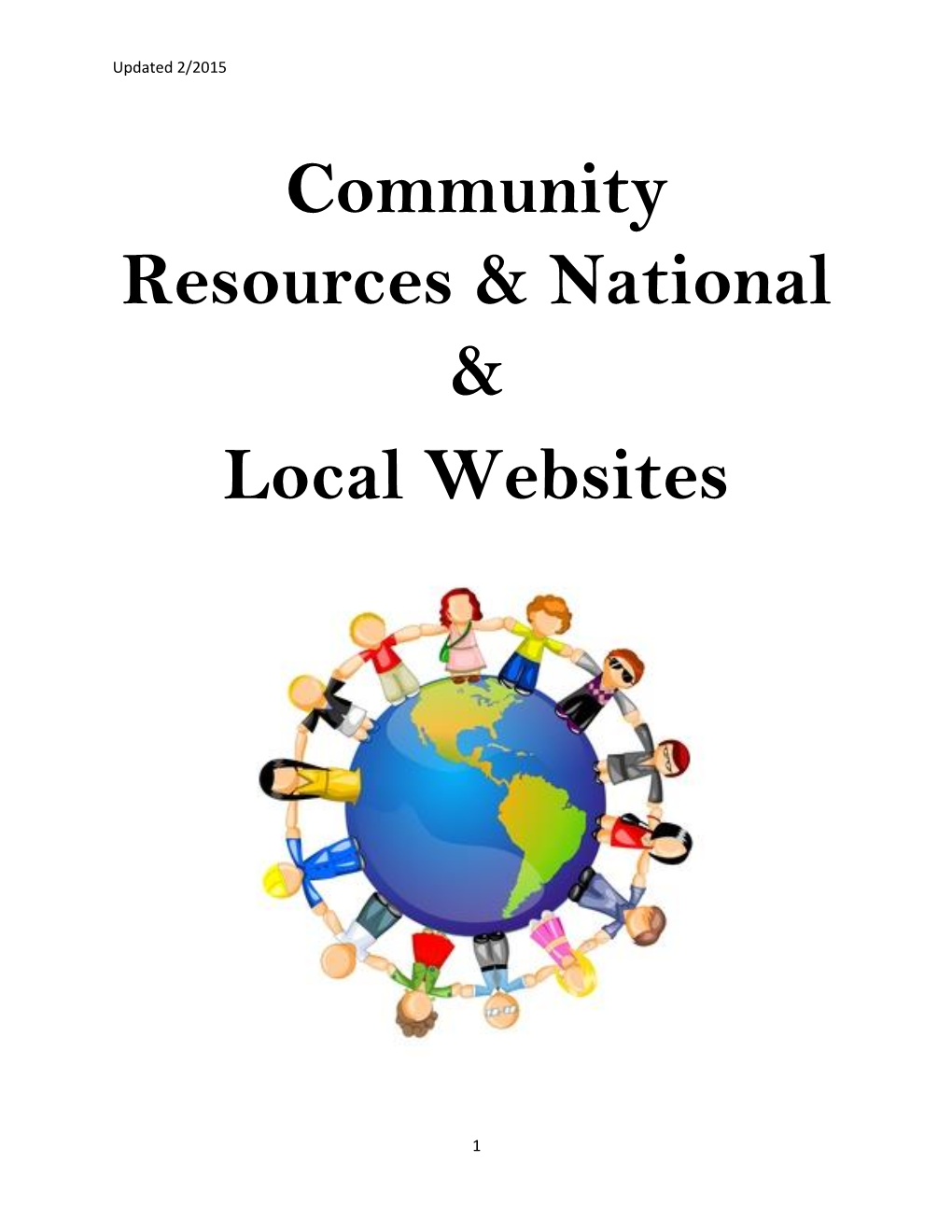 Community Resources & National & Local Websites