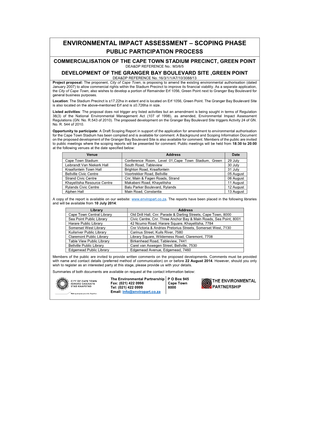 Environmental Impact Assessment