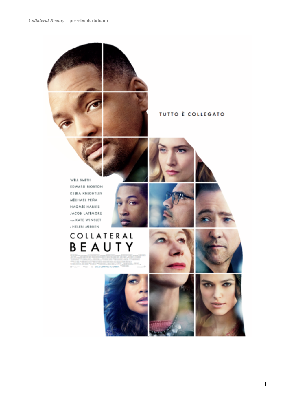 Collateral Beauty – Pressbook Italiano