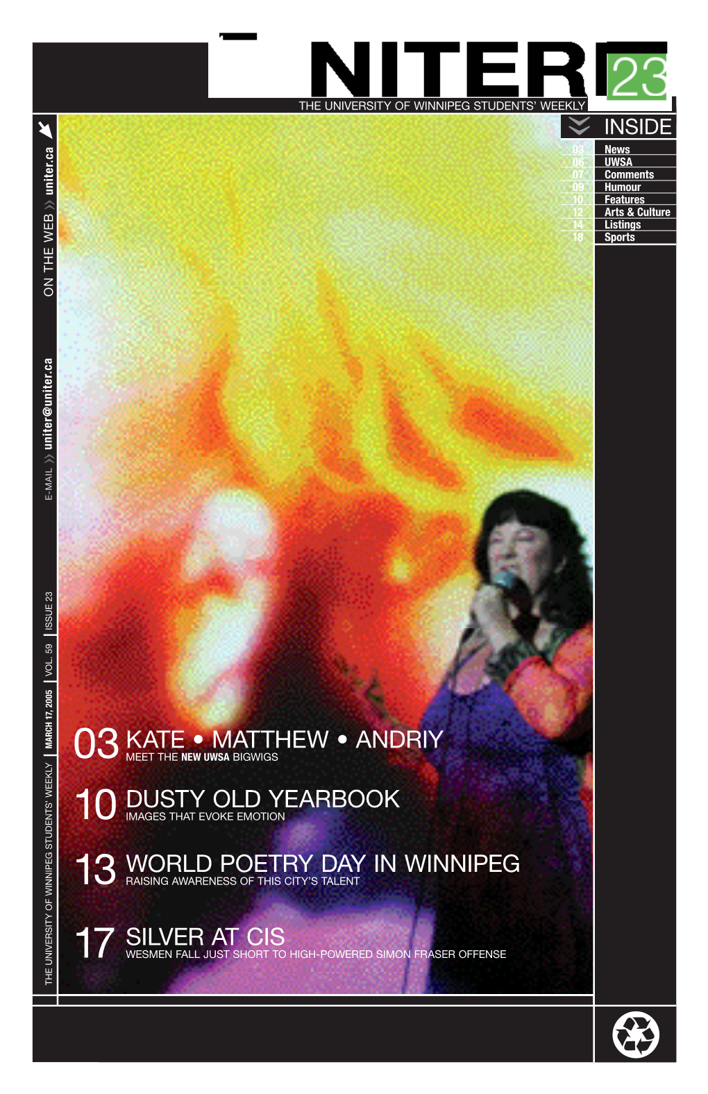 World Poetry Day in Winnipeg 10Dusty Old Yearbook Kate