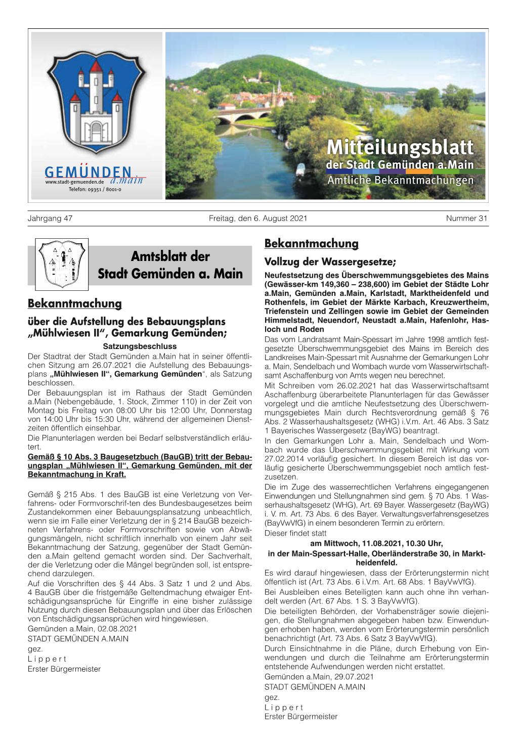 Mitteilungsblatt Nr. 31