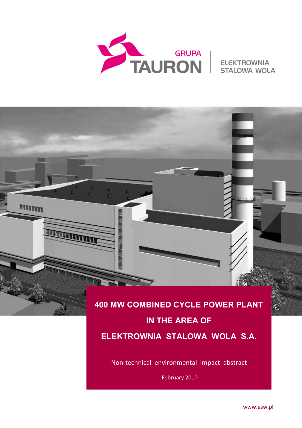 400 Mw Combined Cycle Power Plant in the Area Of