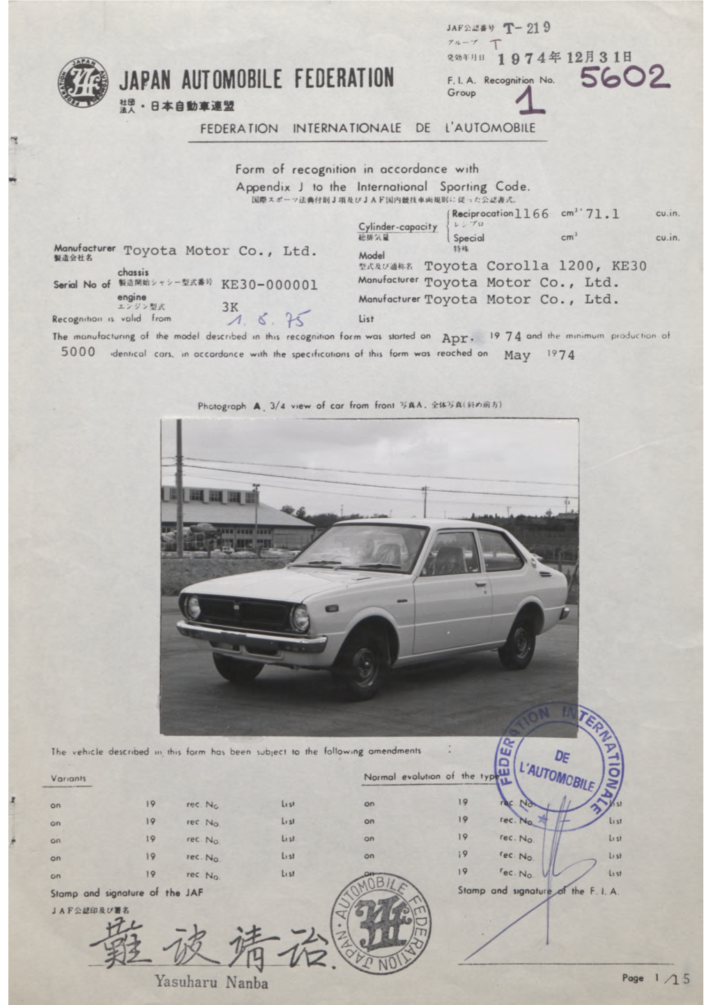 Sfc02. Group ± FEDERATION INTERNATIONALE DE L’AUTO M OBILE