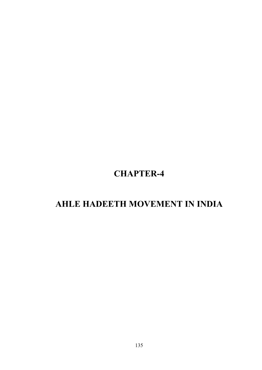 Chapter-4 Ahle Hadeeth Movement in India