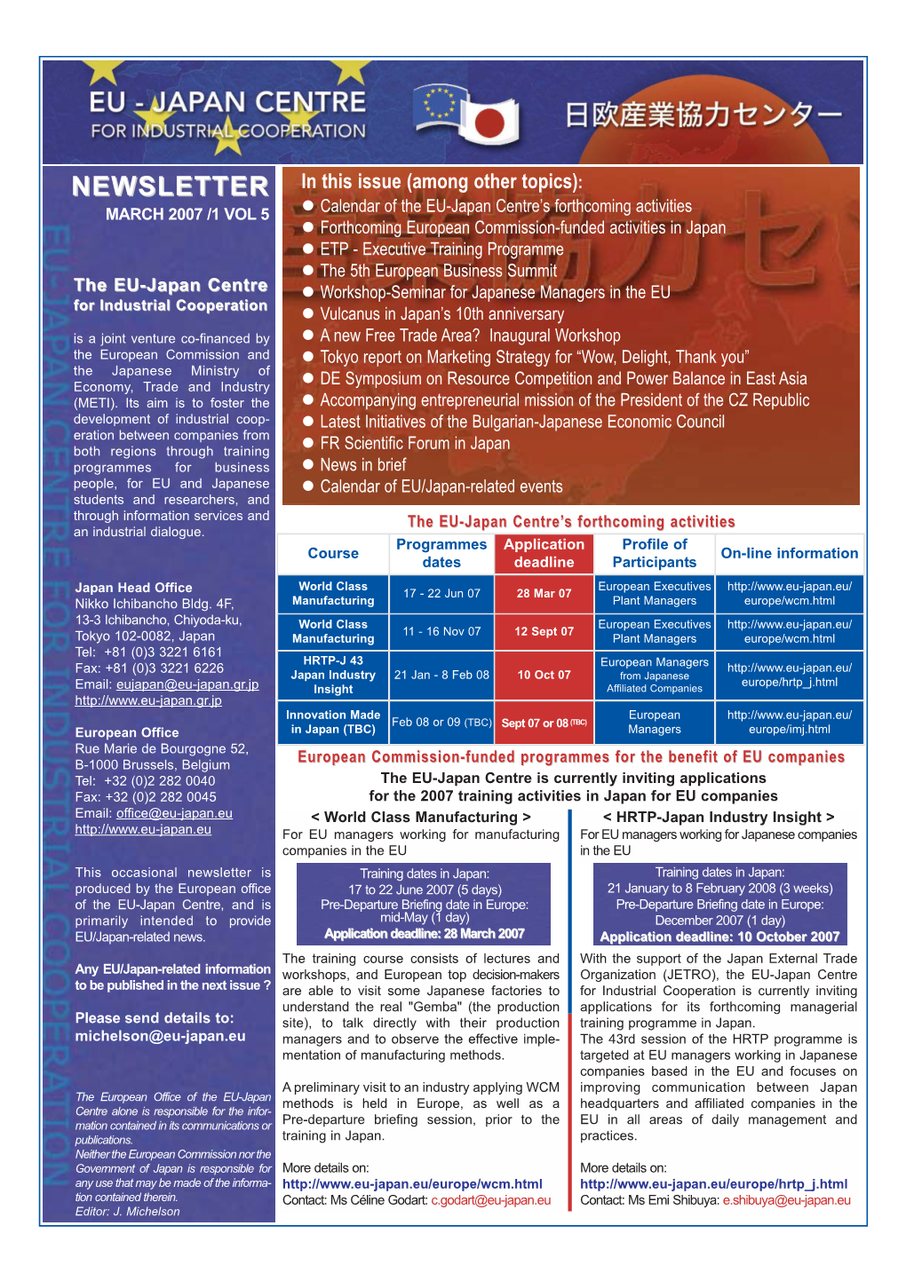 EU-Japan Newsletter, Issue