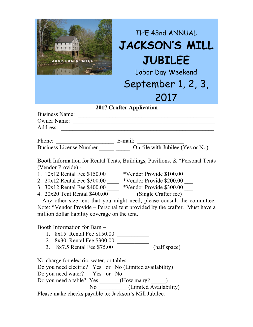 Jackson S Mill Jubilee