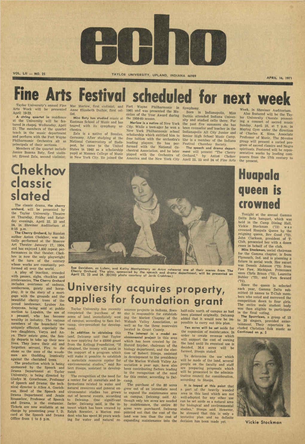 The Echo: April 16, 1971