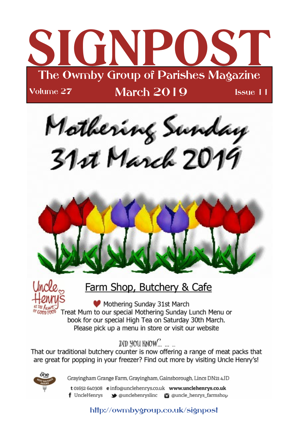 The Owmby Group of Parishes Magazine March 2019