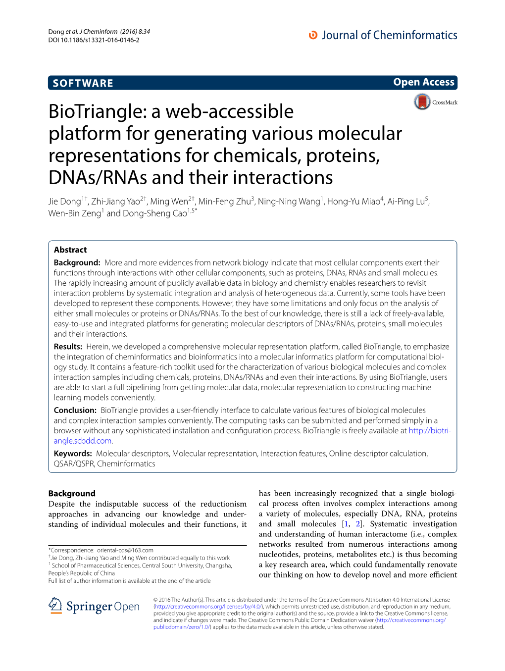 A Web-Accessible Platform for Generating Various Molecular