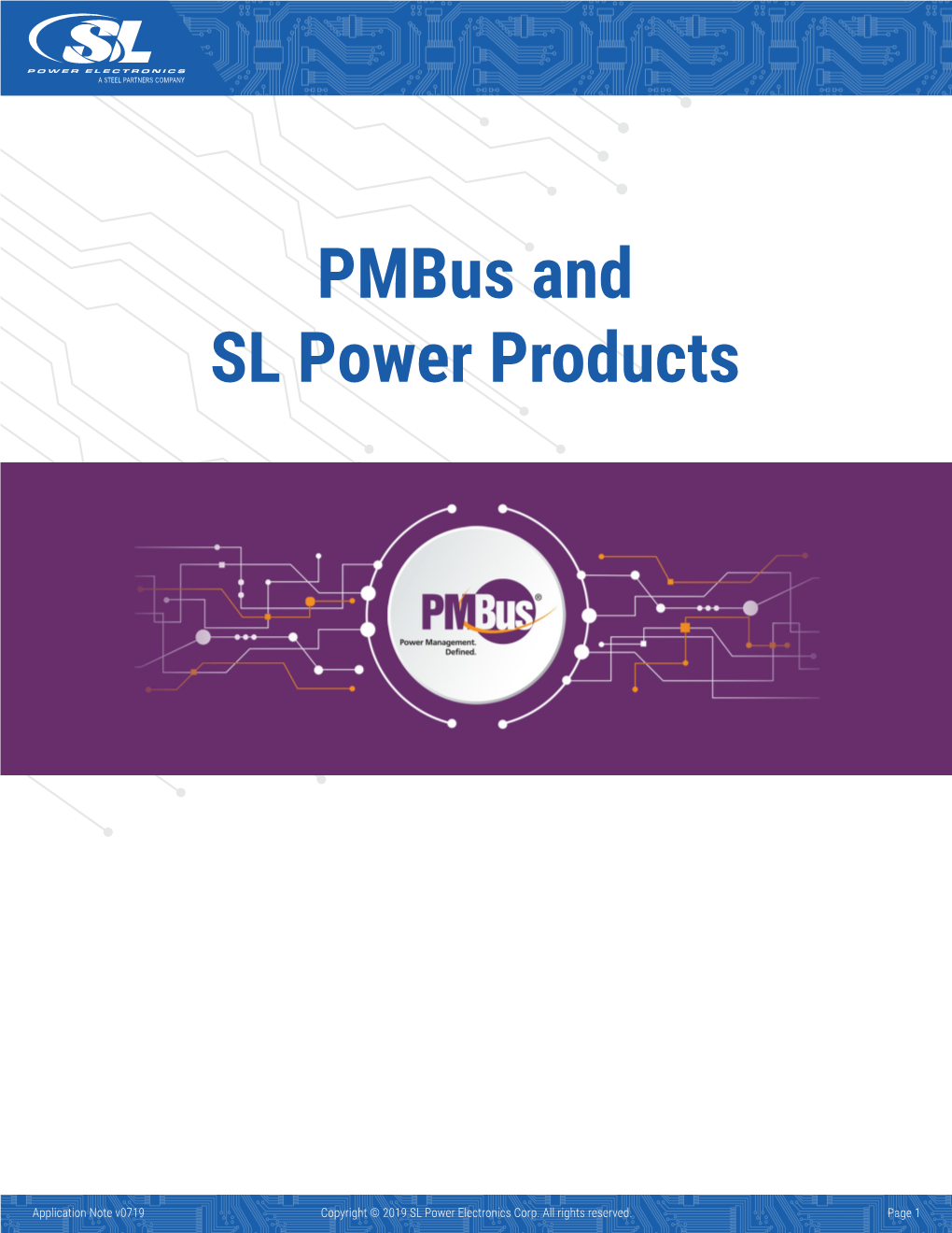 Pmbus and SL Power Products