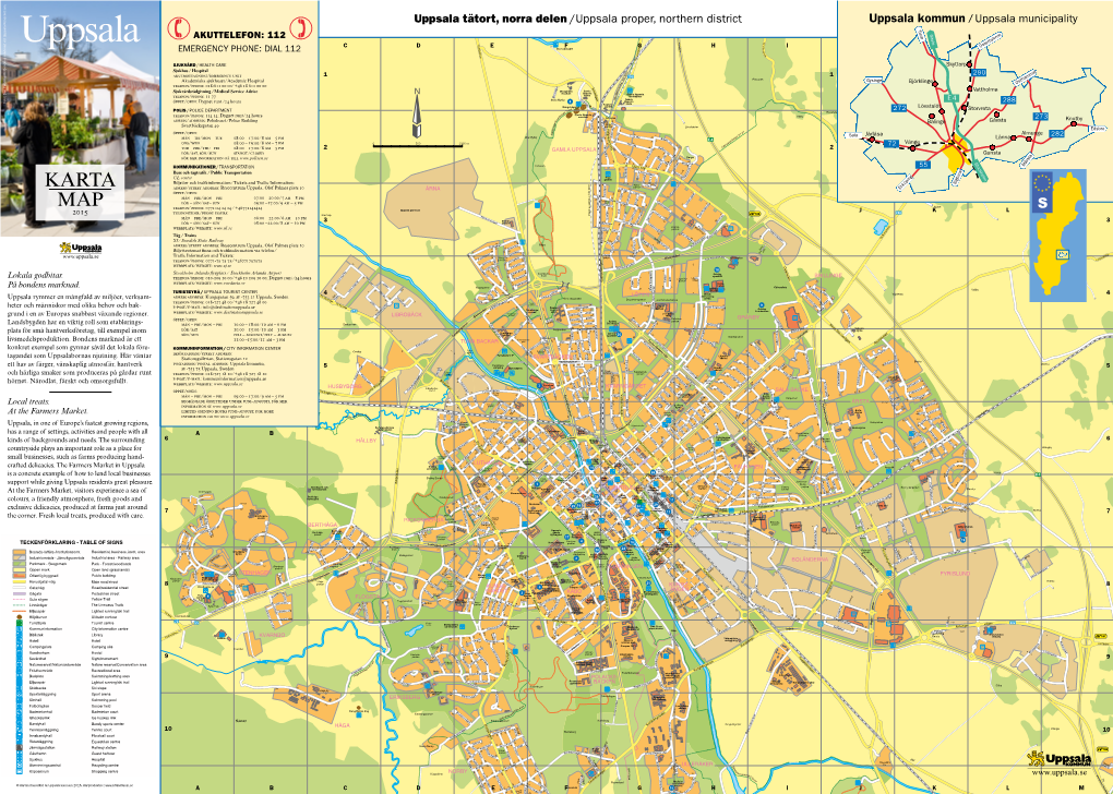 Uppsala Tätort, Norra Delen /Uppsala Proper, Northern District Uppsala Kommun /Uppsala Municipality