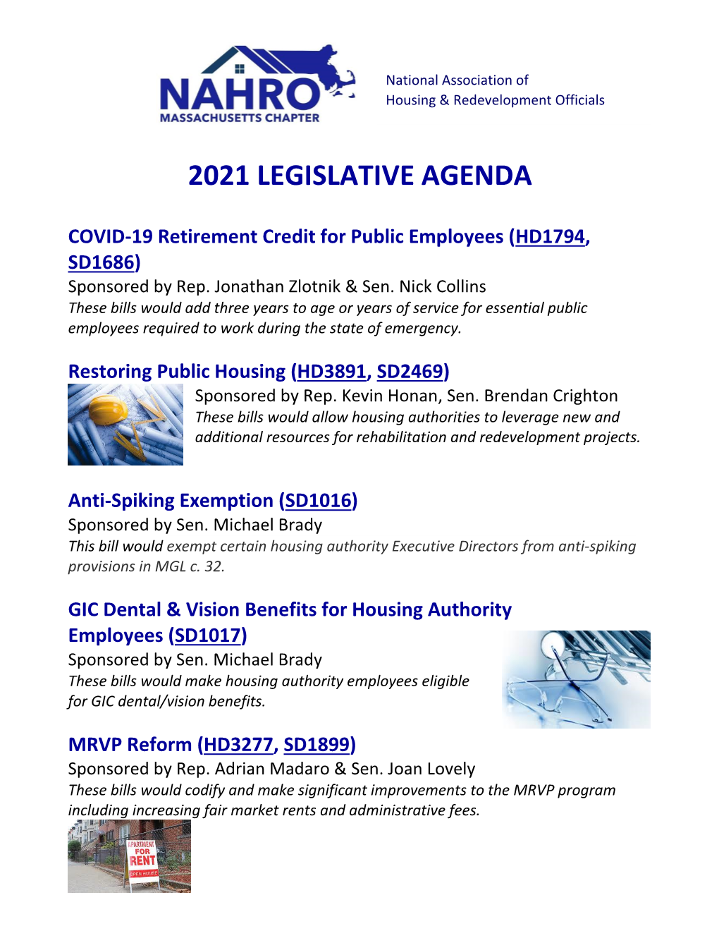 Download 2021 Legislative Agenda