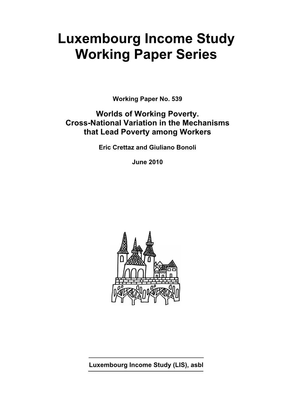 Luxembourg Income Study Working Paper Series