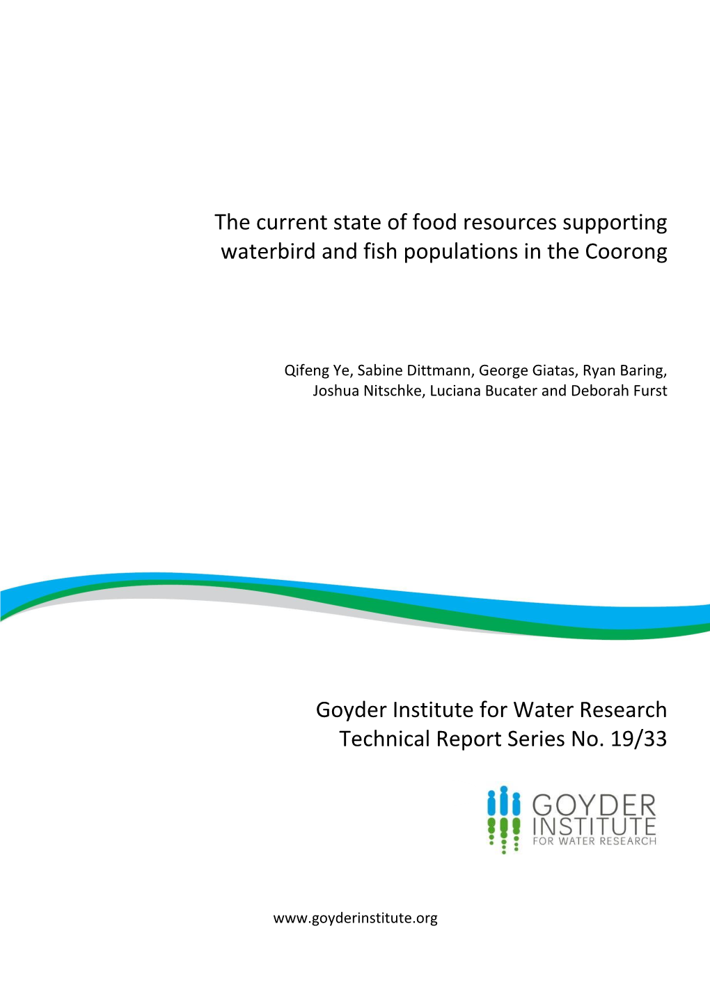 The Current State of Food Resources Supporting Waterbird and Fish Populations in the Coorong