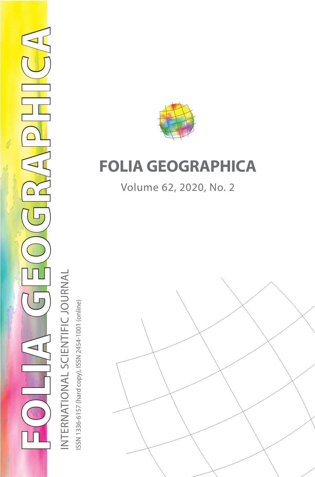 Folia Geographica 2020, Vol. 62., No. 2