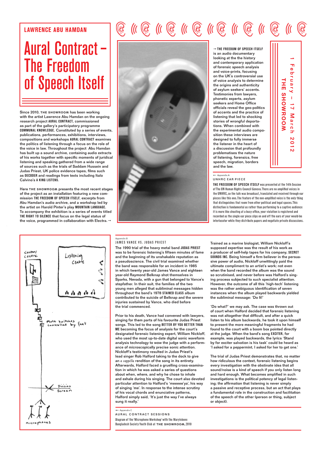 Aural Contract – – 171 February 2012 March Looking at the the History and Contemporary Application of Forensic Speech Analysis the Freedom and Voice-Prints, Focusing