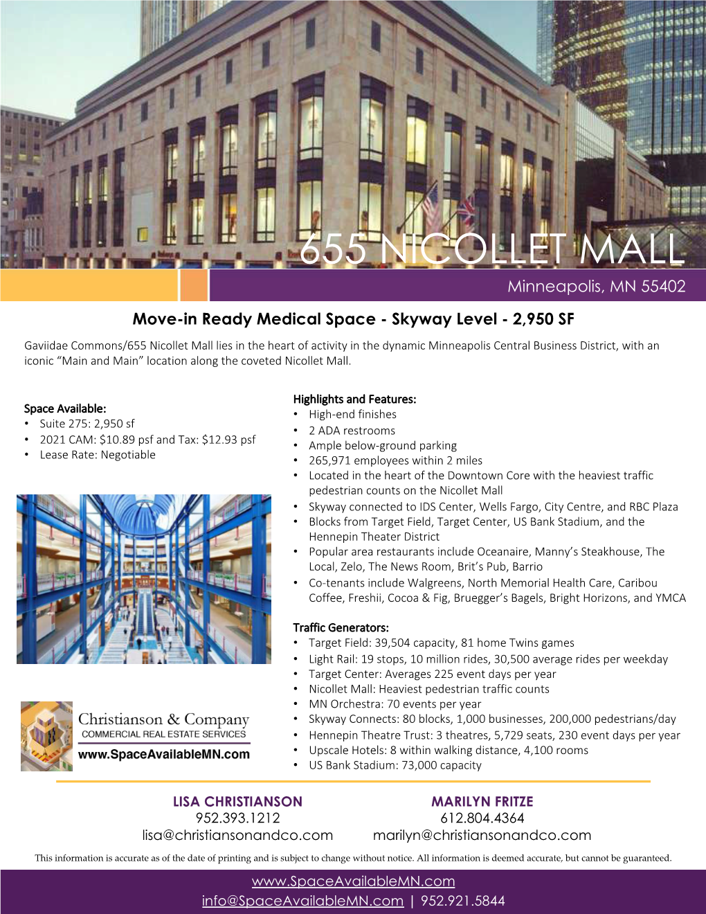 Template Brochure 655 Nicollet Mall