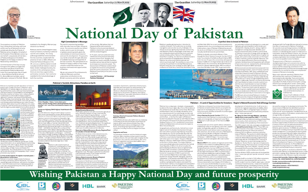 Wishing Pakistan a Happy National Day and Future Prosperity