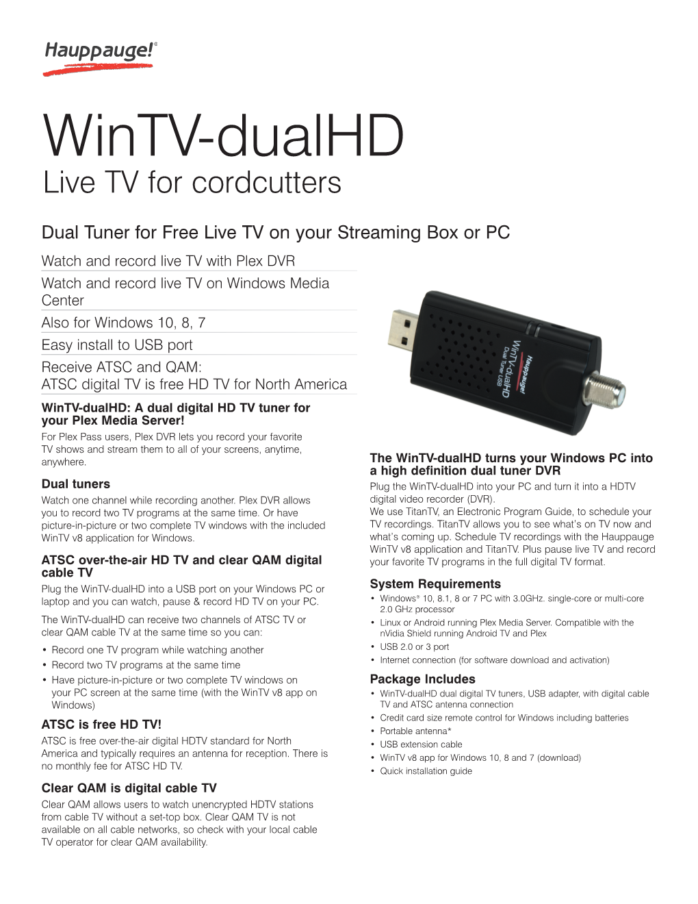 Wintv-Dualhd Live TV for Cordcutters
