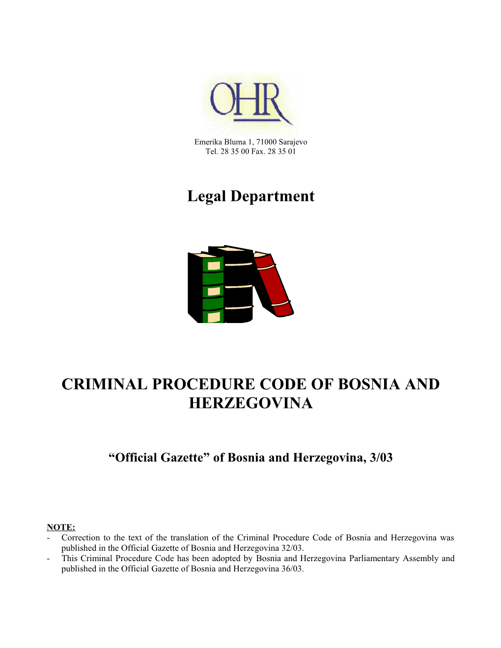 Criminal Procedure Code